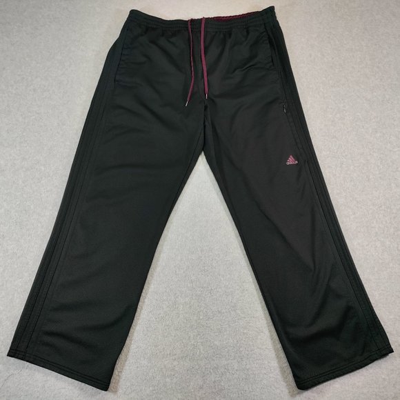 adidas Pants Adidas Joggers Adult Xl Black 3 Stripe Fleece Lined